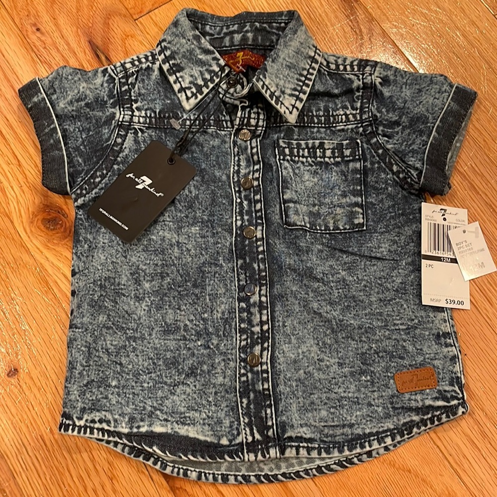 7 Toddler Jean Shirt 12M